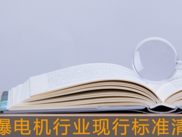 防爆電機行業(yè)現(xiàn)行標(biāo)準(zhǔn)清單